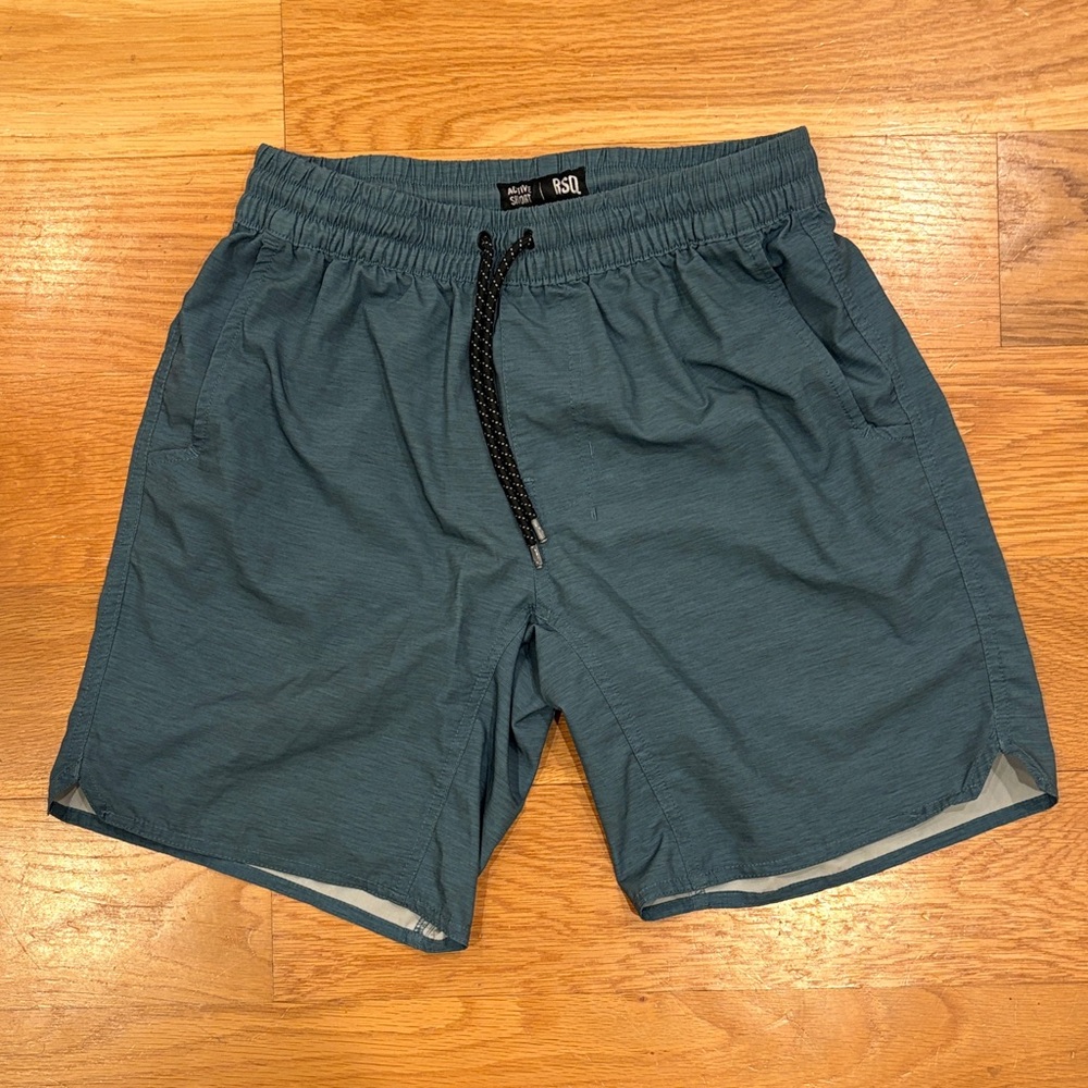 RSQ Men's Teal Athletic Shorts
